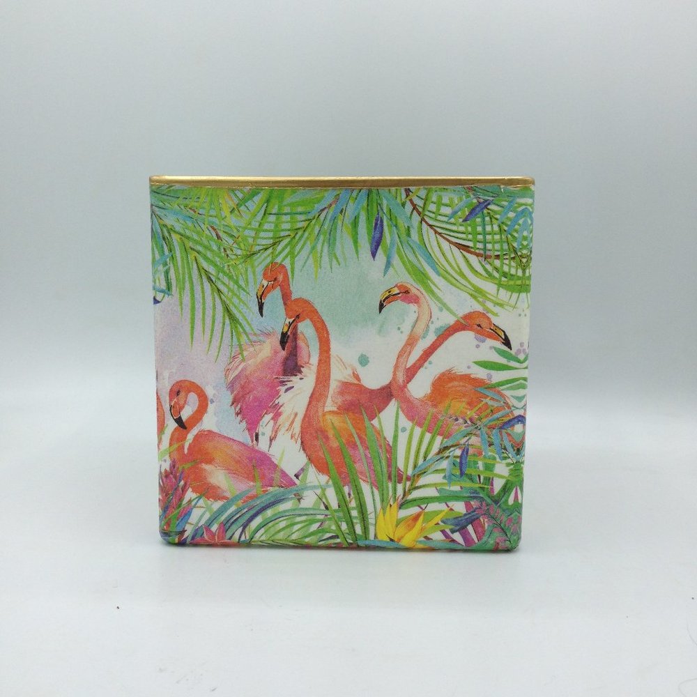 Afternoon Flamingo Social on a 6" Square